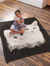 Load image into Gallery viewer, Gin+Tonic Watercolor Portrait Throw Blanket